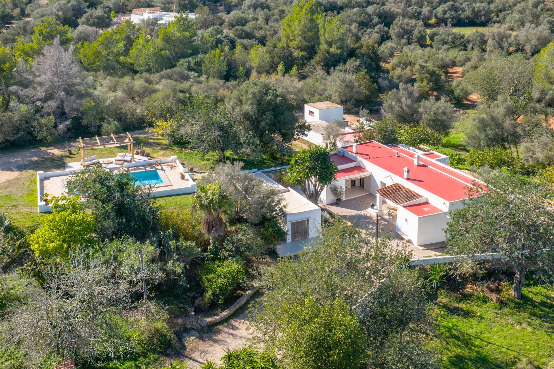 Resa estates ibiza villa Reno finca renovated te koop sale air photo.jpg